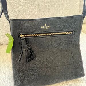Kate Spade Black Leather Crossbody Bag